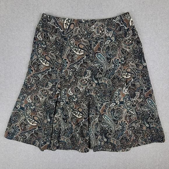 Vintage BEA Classics Skirt Womens Size 14 Paisley Print A Line Midi - Picture 1 of 8